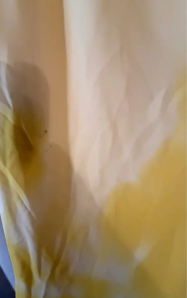 Calvin Klein Yellow Tie-Dye Slip Skirt - Image 5