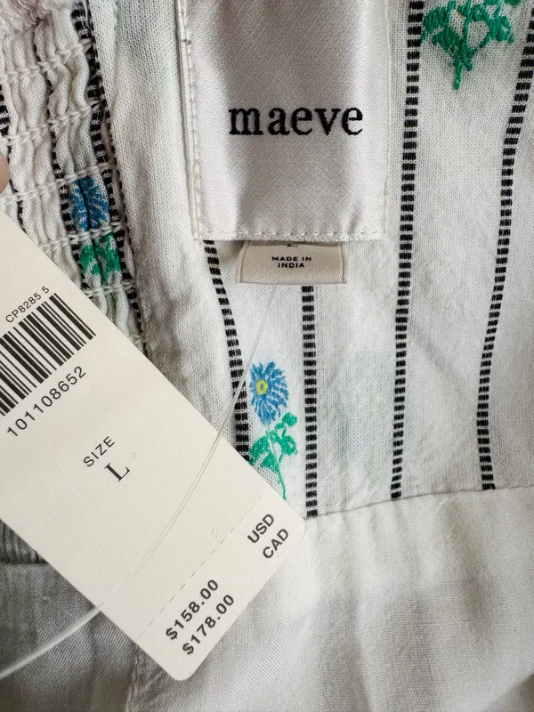Anthropologie Maeve Sleeveless Ruffle-Hem Mini Dress, Size L - Image 13