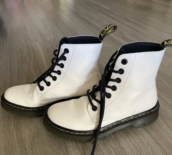 Dr. Martens White Boots - Image 5