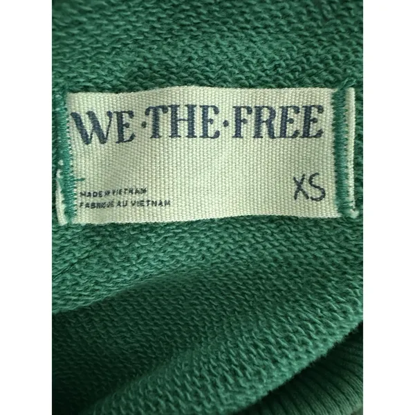Free People We The Free We Hoodie Cadmium‎ Green Women's Size XS - Image 13
