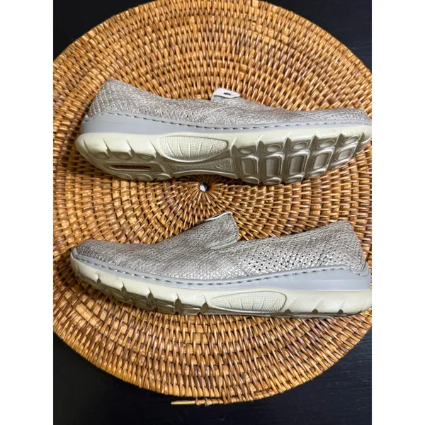 Rieker‎ Antistress MemoSoft Metallic Snakeskin Slip On Sneakers Silver Gold 37 - Image 7