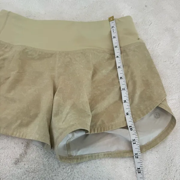 Lululemon Speed Up Mid-Rise Short 4" Gravel Dust Dew Green Multi / Dew Green 2 - Image 9