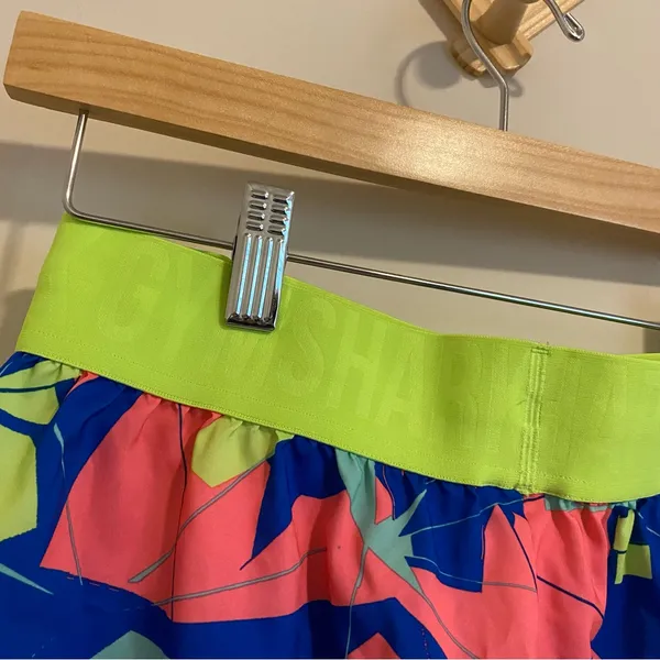 Gymshark Multicolored Neon Running Shorts size Small - Image 5
