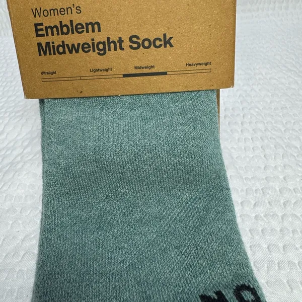 Burton Midweight Crew Socks - Green and Gray - Image 4