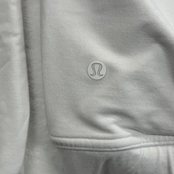 Lululemon White Hoodie Size 8 Long Sleeve Drawstring‎ Pullover Casual - Image 7