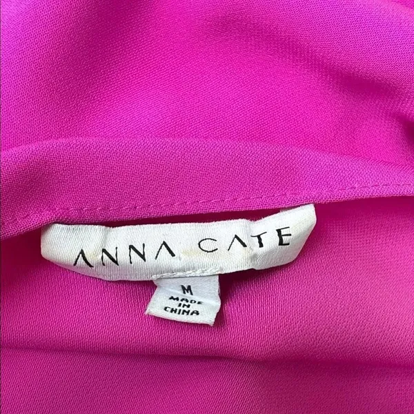 Anna Cate Eva Flutter Dress Pink Magenta Medium - Image 5