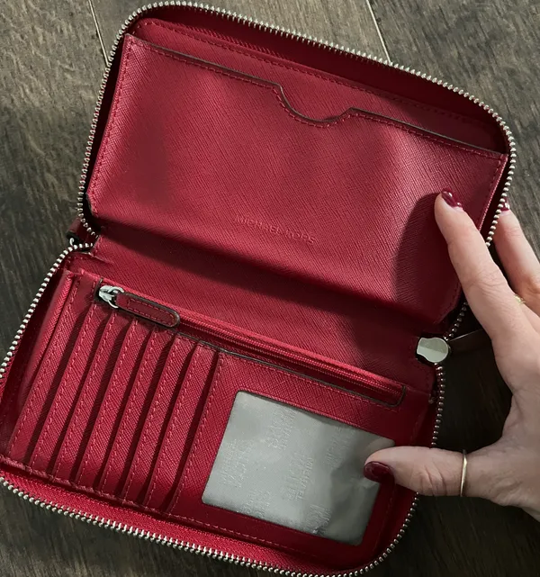 Michael Kors Red Wallet - Image 4