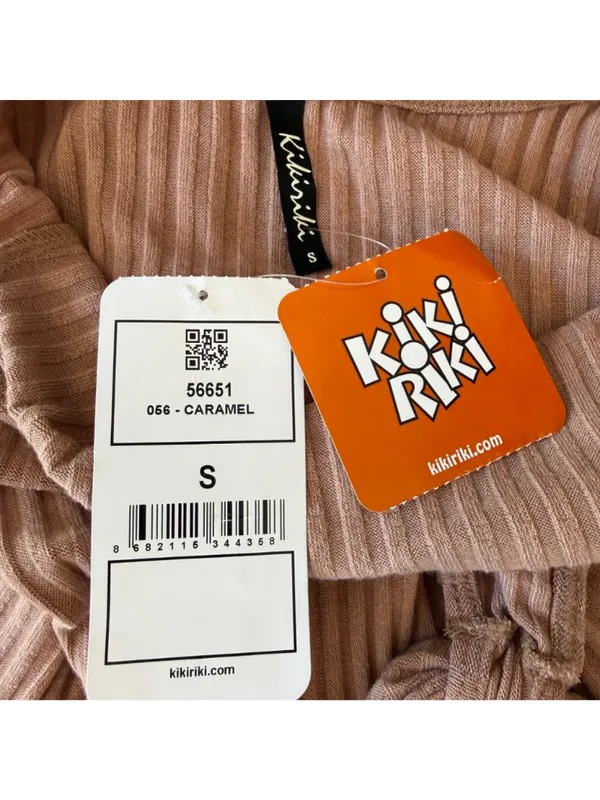Kikiriki Vacay Ribbed Cut Out BodyCon MaxiDress Caramel Brown Size Small NWT - Image 6