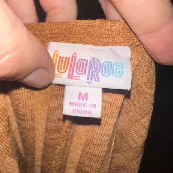 Lularoe goldenrod ribbed cozy drape M kimono - Image 3