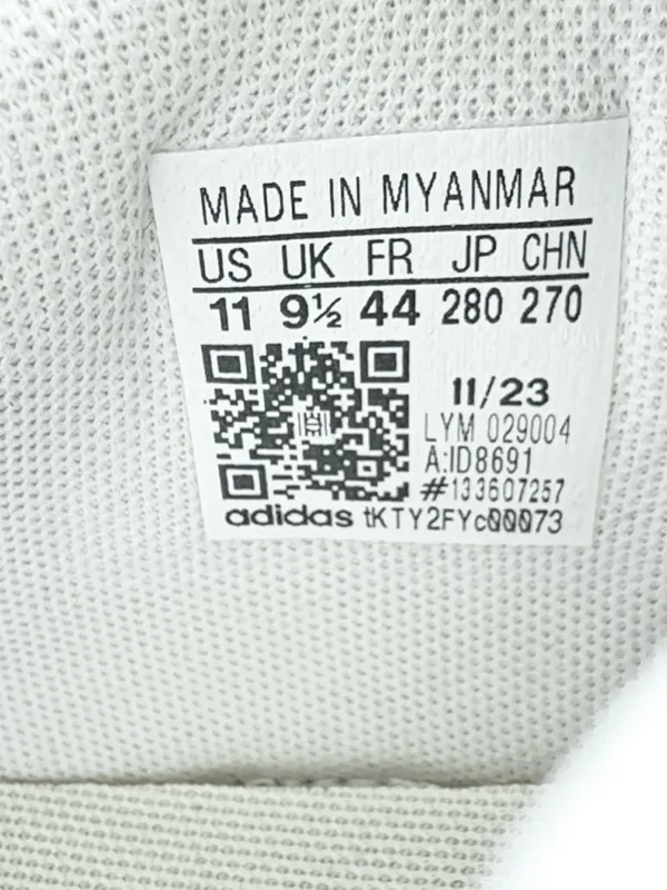 NWT Adidas Hoops 3.0 Bold Ivory Cream Size 11 - Image 6