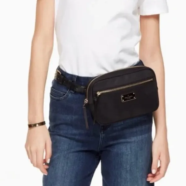 KATE SPADE NEW YORK Black Sophy Belt Bag Wilson Road Waist Pack - Image 2