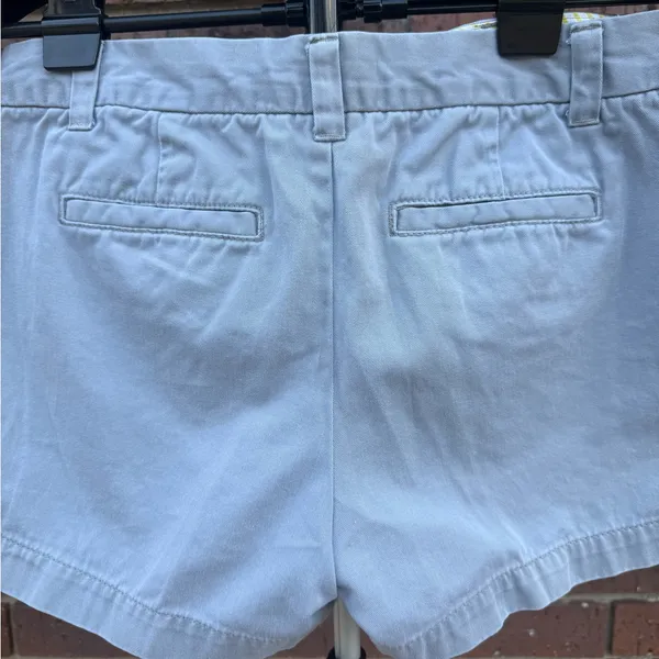 Merona Women's Size 2 Solid Gray Blue Shorts Chino 3" Inseam Short Summer - Image 4