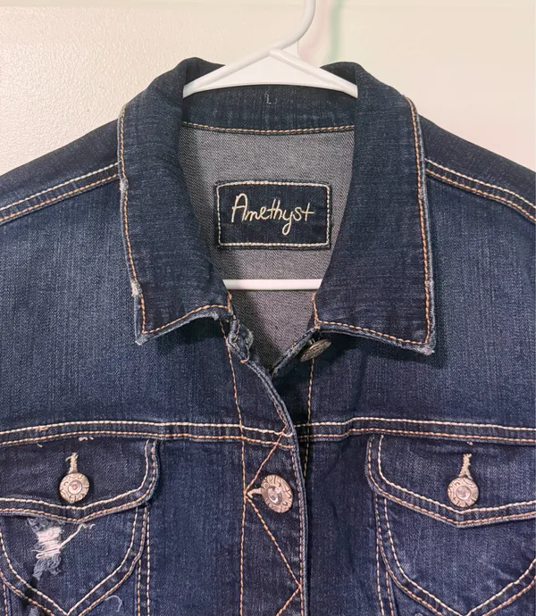 Amethyst Dark Denim Jean Jacket  - Image 2