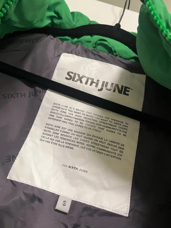 Sixth June ASOS Green Puffer Vest - Image 3