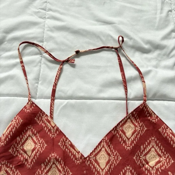 NWT Zara BLOGGERS Fave Boho Geometric Open Back Wide Leg The Jami Jumpsuit Small - Image 6
