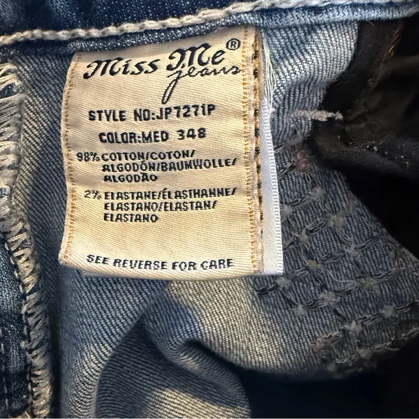 Miss Me Signature Cuffed Capri Jeans Size 30 - Image 10