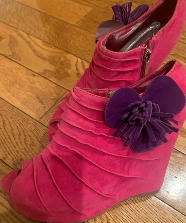 DEADSTOCK Y2K BABYDOLL OPEN-TOE WEDGES – TOTAL BRATZ DOLL VIBES size 7 - Image 5