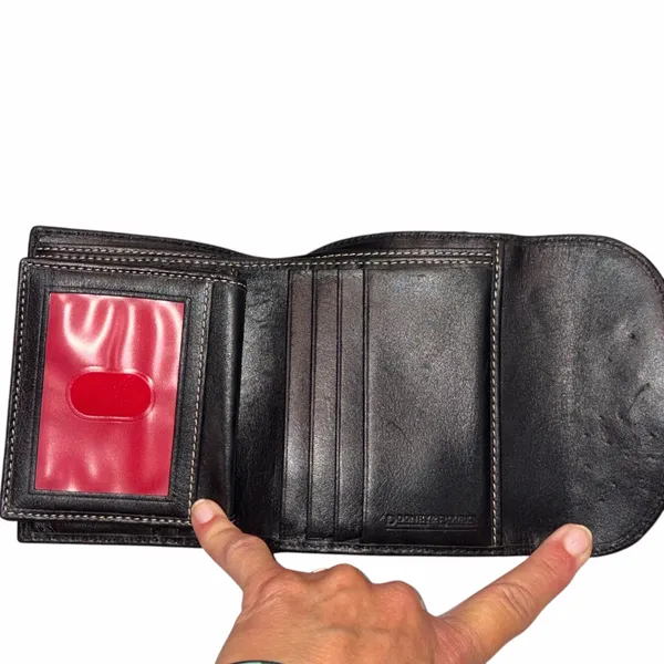 Dooney & Bourke Signature Trifold Wallet - Image 6