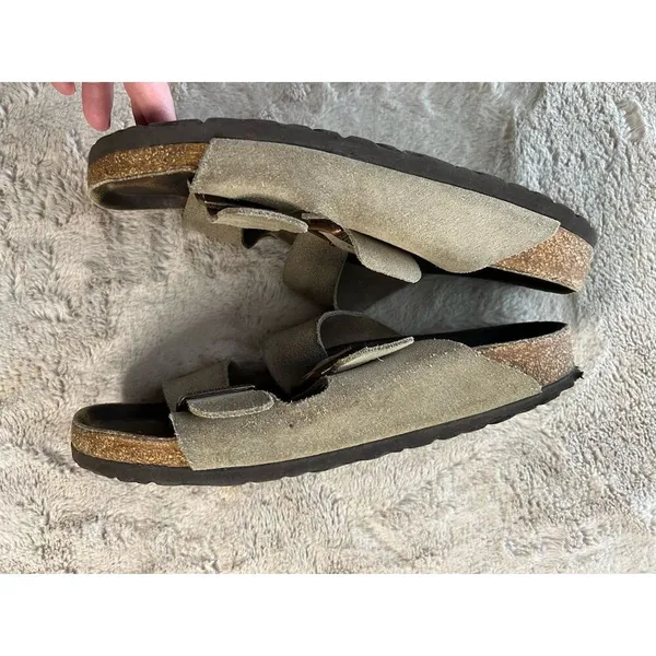 Birkenstock Arizona Women's Sandals Size 7 Brown Suede Slip-On Casual - Image 3