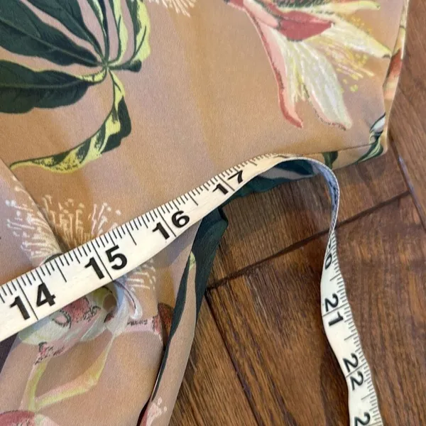 Aritzia Babaton Wallace pink floral faux wrap dress small - Image 10