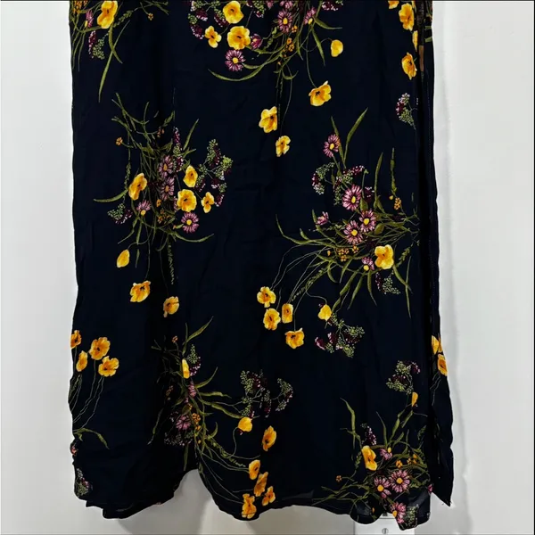 Reformation Ingrid Navy Mademoiselle Maxi Dress Size 4 - Image 3