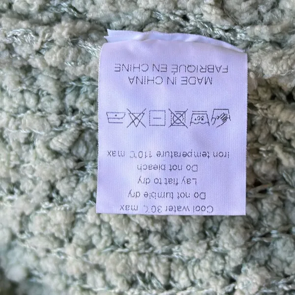 NWOT Green Chunky Knit Mockneck Sweater Size M - Image 12