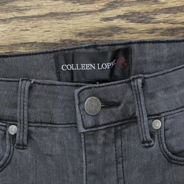 Colleen Lopez Womens Piped Trim Skinny Jeans 167e44183581fc Black Multi 2 - Image 3