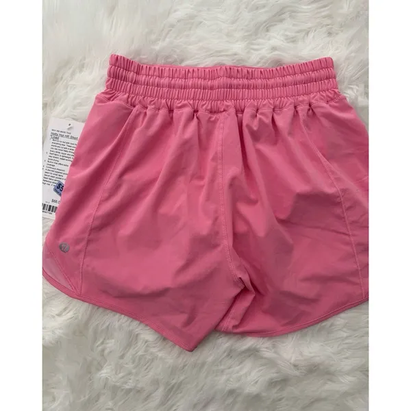Lululemon Hotty Hot High Rise Lined Shorts 4" Candy Cloud Size 4 - Image 7