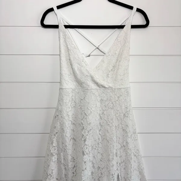 Showpo White Lace Wedding Party Dress‎ Size 10 - Image 2