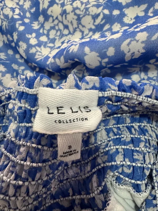 Blue Floral Le Lis Ruffle mini dress - Image 5
