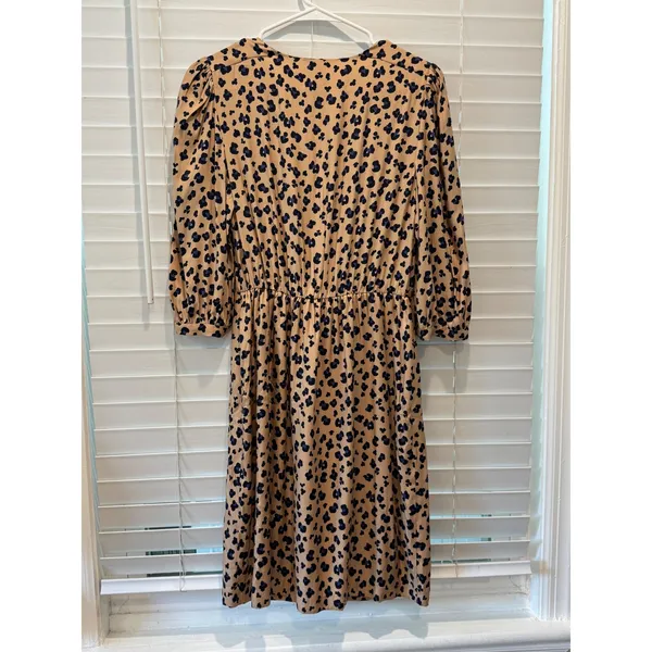 NEW Rebecca Taylor Mini Dress Tie Waist Cappuccino Print Silk Blend‎ Size 0 $395 - Image 14