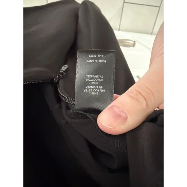 NBD Leena Strapless Black Crepe Jumpsuit Split Hem Straight Leg Cocktail Evening - Image 10