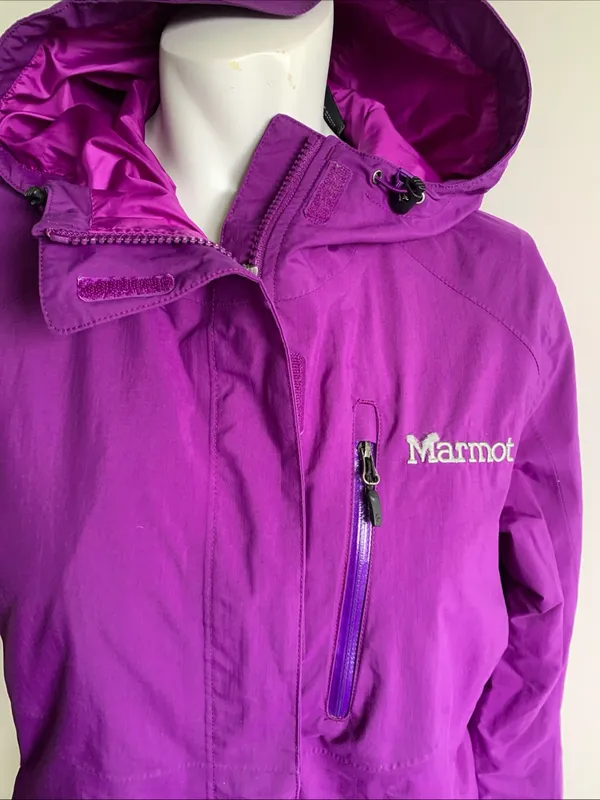 Marmot Ramble Component jacket women’s size small purple hooded jacket - Image 2