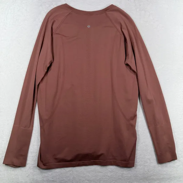 Lululemon Size 16 Swiftly Tech Long Sleeve 2.0 Soft Cranberry Activewear Top - Image 10