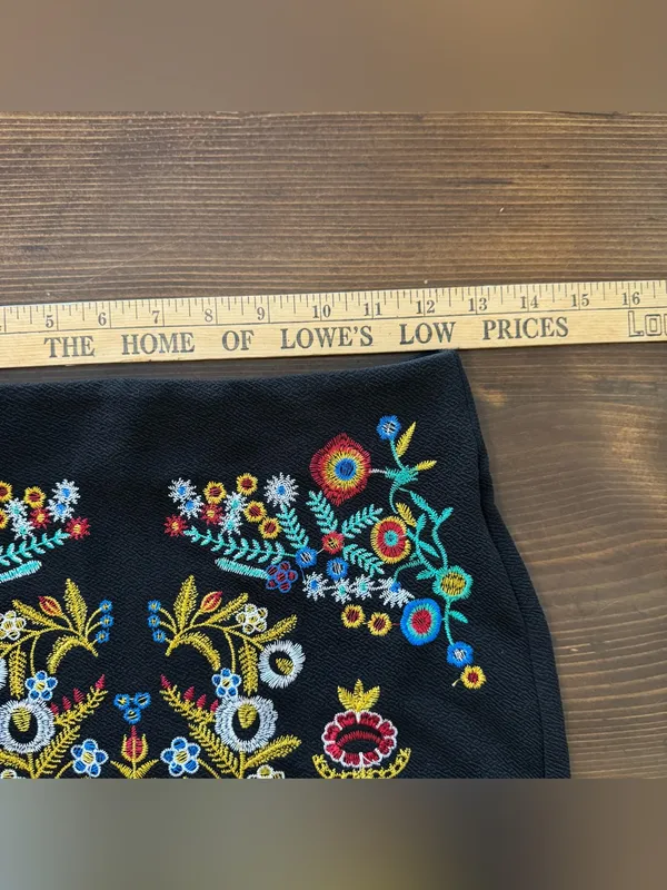 Shein embroidered high rise mini skirt - Image 2