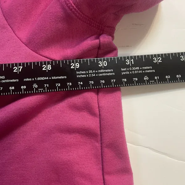 Nine West 2X Active Women's Pink Pullover Hoodie Short Sleeve Relaxed Fit Logo - Image 6