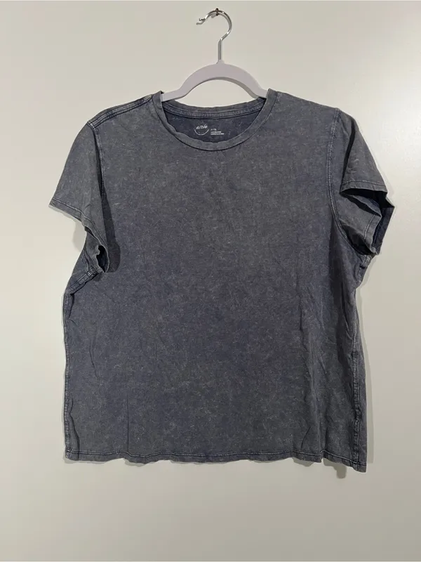Aerie Vintage T-Shirt Hand Dyed Gray Size XL 100% Cotton - Image 3