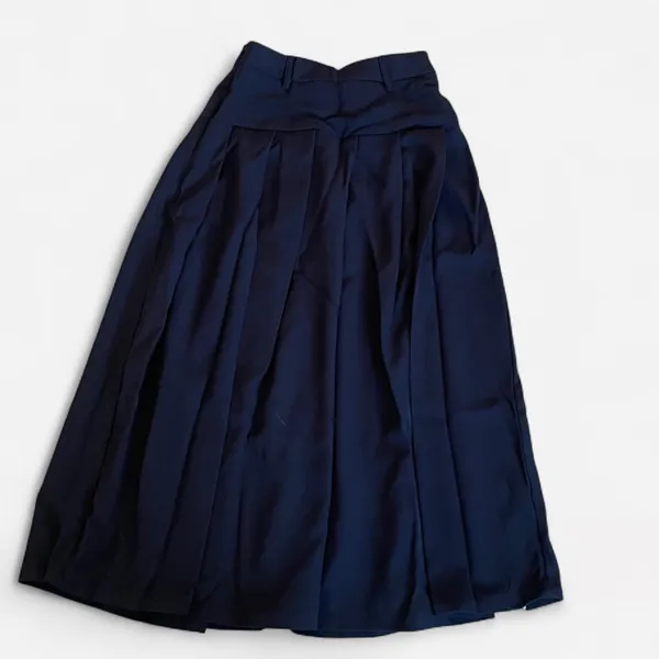 Halara High Waisted Side Zipper Solid Pleated Casual Midi Skirt XS New - Image 6