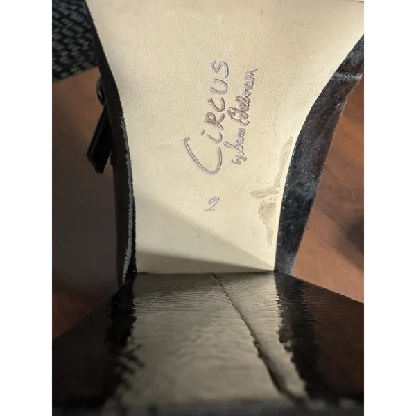 Sam Edelman Circus Pepper platform Heeled Patent Black Mary Jane pumps Size 9 - Image 10