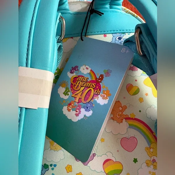 NWT Genuine Loungefly Care Bear 40th Anniversary Rainbow Mini Backpack - Image 4