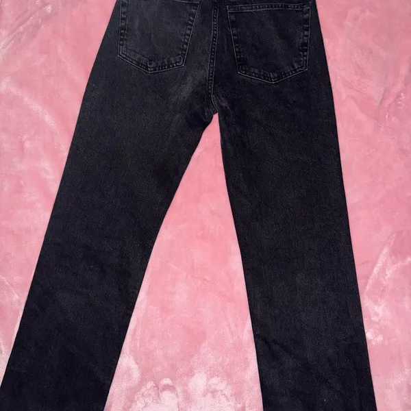 Mango‎ Women's Straight-Fit Strass Jeans w Rhinestones Size 4 - Image 3