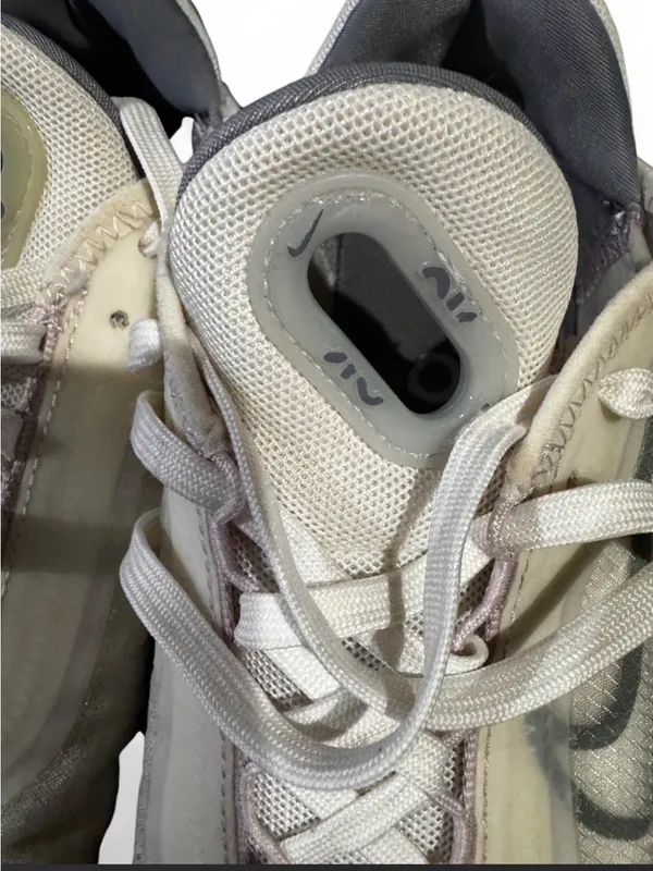 Nike Sneakers in White and Gray with Translucent Sole - Image 3