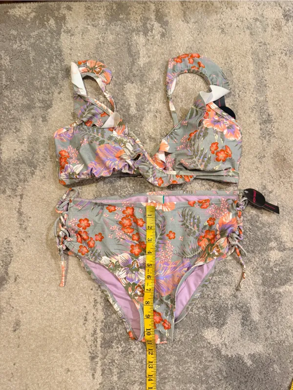 No Boundaries Floral 2 Piece Bikini - Image 3