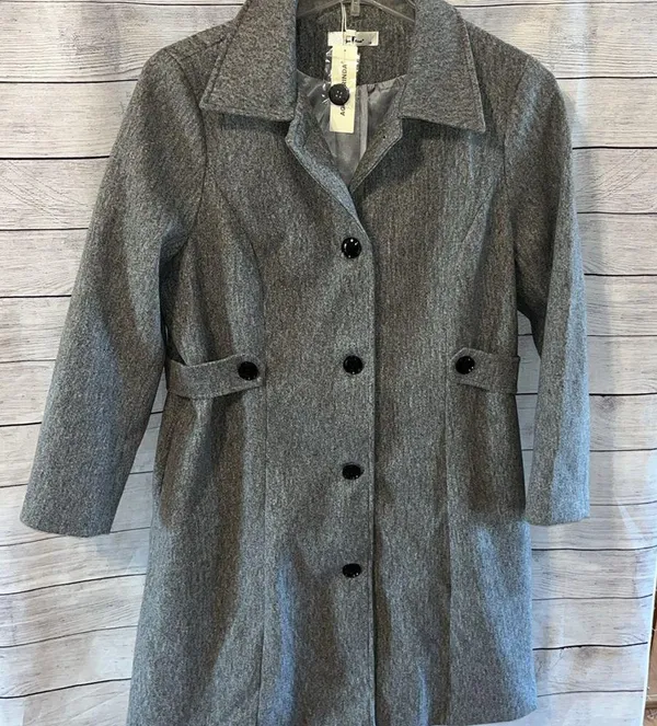 NWT Agnes Orinda Gray Coat Size 1X - Image 5
