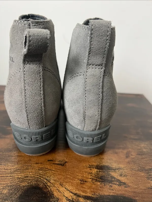 Sorel Women’s Gray Wedge Ankle Boots, size 6 ➡️ - Image 4