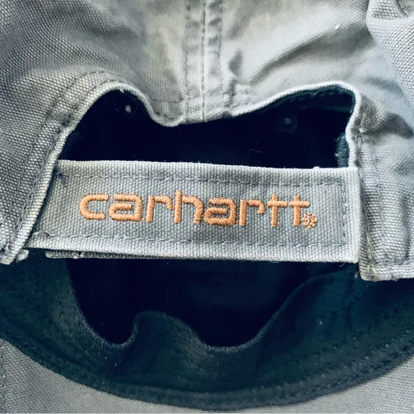 Carhartt Classic Asphalt Gray Cotton Canvas Cap Baseball Hat for Women - Image 8