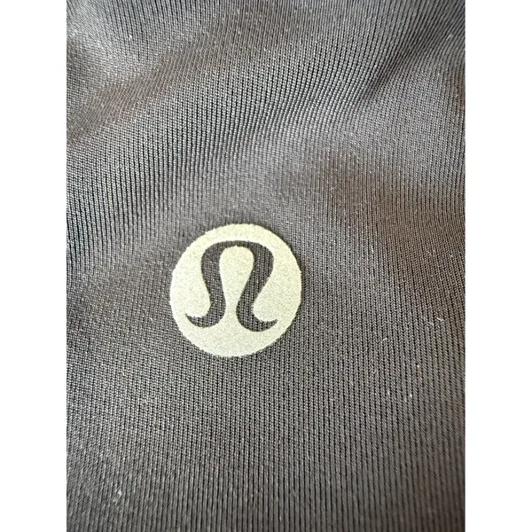 Lululemon black tough‎ train high neck sport Bra Black Size 6 W2BT6S - Image 4