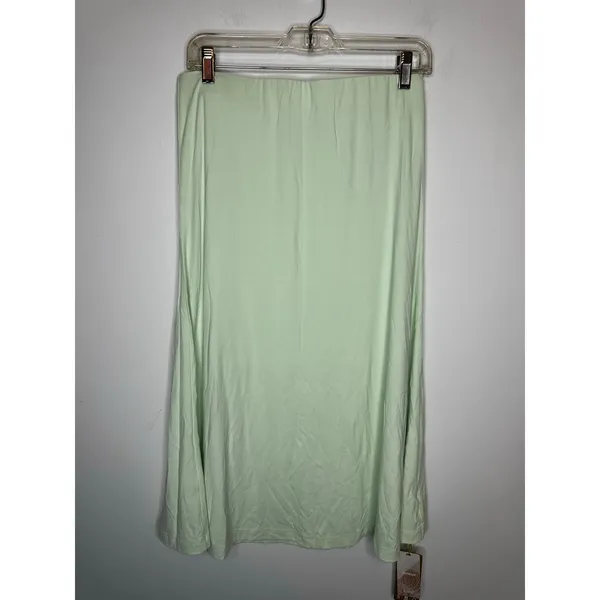 NWT OGL Move Mint Sage Light Green Flowy A-Line Maxi Midi Skirt Women Medium - Image 2