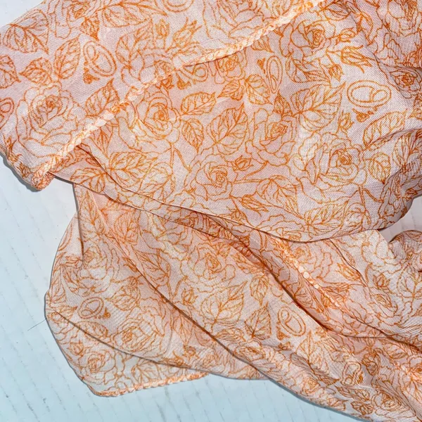 NWT Baltimore Orioles MLB Mother's Day orange White Floral Infinity Scarf Womens - Image 5
