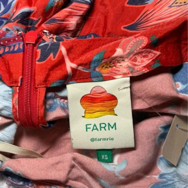 Farm Rio Red Luang Maxi Skirt Size XS NWOT. - Image 4